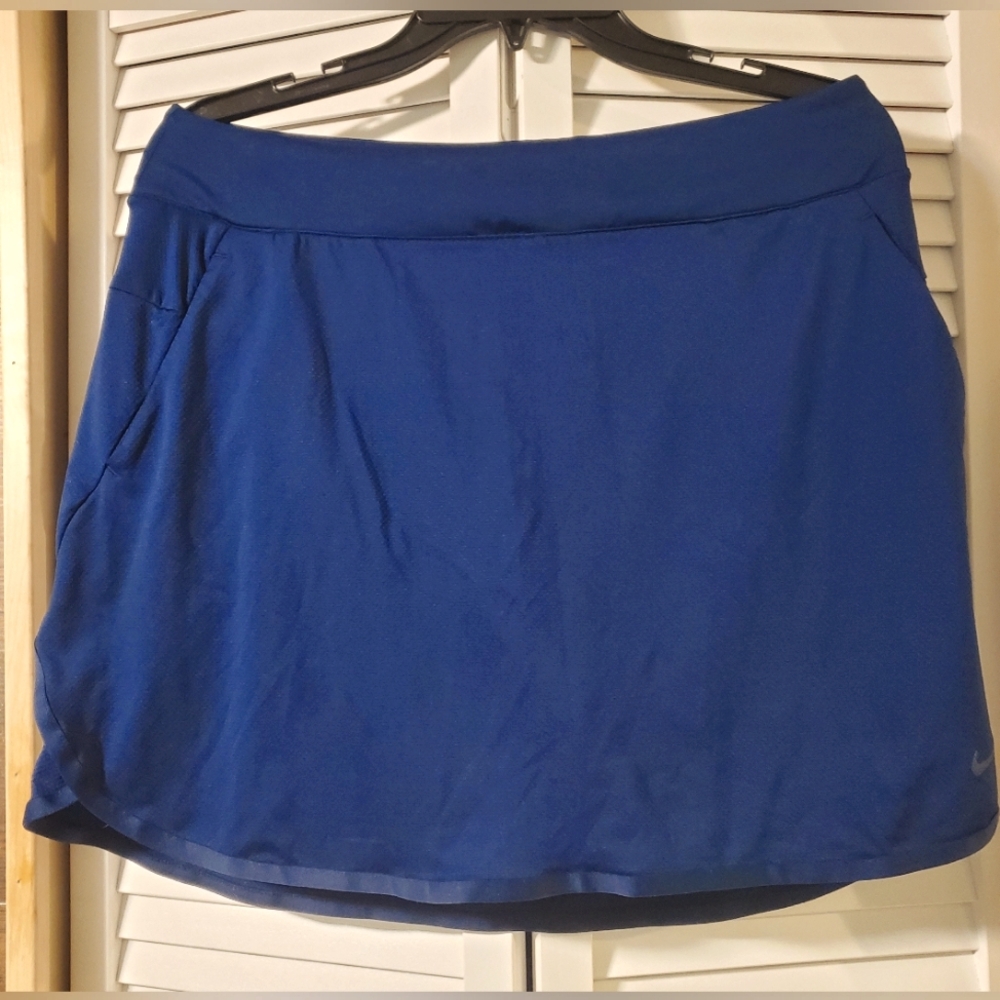 Nike Dri Fit Navy Golf Skort Sz L